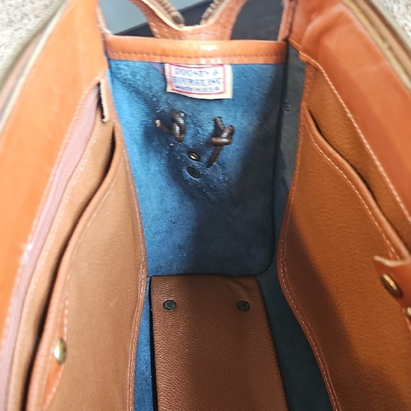 Dooney and Bourke Vintage Striking Night Sky Dark Blue Satchel Shoulder Bag - Picture 13 of 16